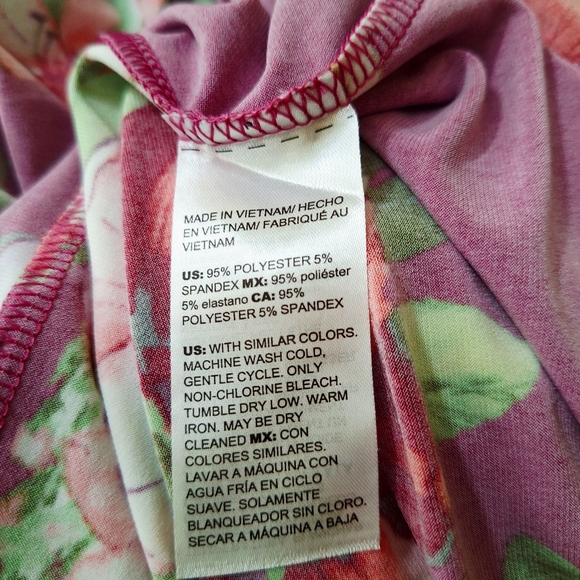 Chico´s |Boho Pink Floral Sleeveless V-neck Long Maxi Dress Sz 4/XL - Picture 5 of 11